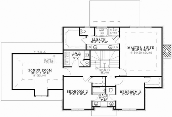 Upper/Second Floor Plan: 12-636