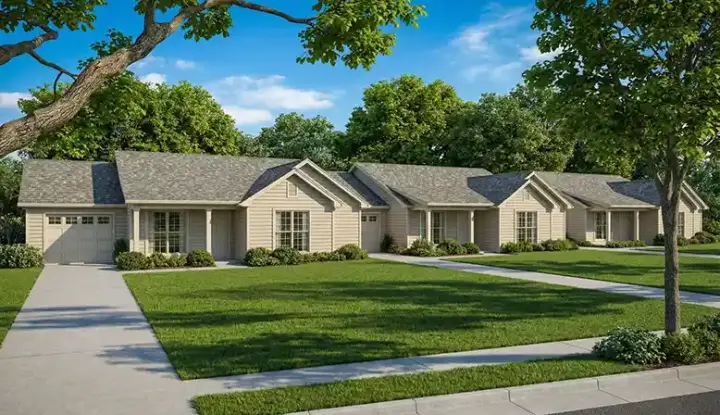 Traditional house plans 12-640 - front exterior, 3,225 sq ft, 9 bed, 3 bath house plans | Monster House Plans