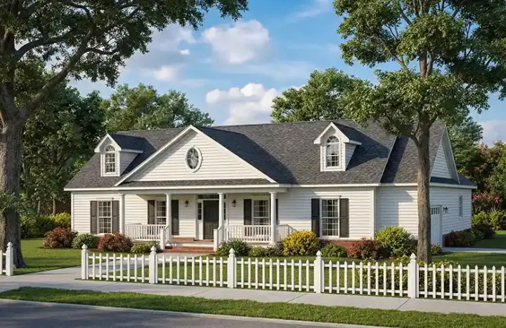 Southern house plans 12-641 - front exterior, 2,246 sq ft, 4 bed, 2 bath house plans | Monster House Plans