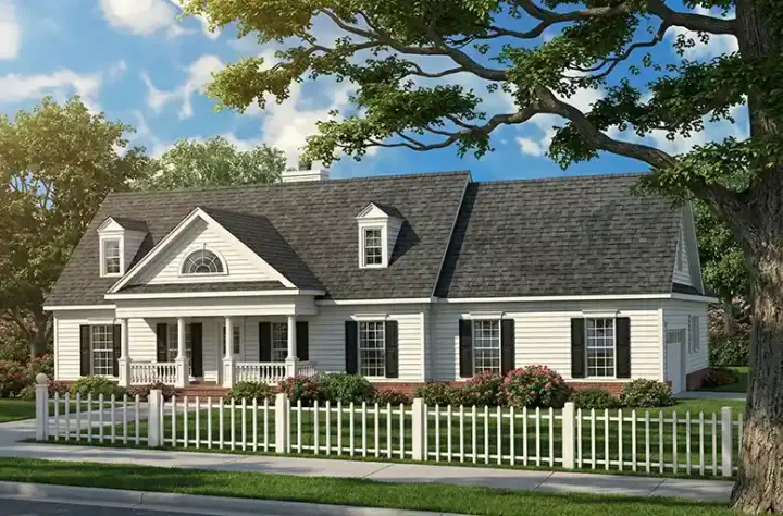 Southern house plans 12-647 - front exterior, 1,999 sq ft, 3 bed, 2 bath house plans | Monster House Plans