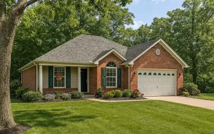 Traditional house plans 12-655 - front exterior, 1,214 sq ft, 3 bed, 2 bath house plans | Monster House Plans