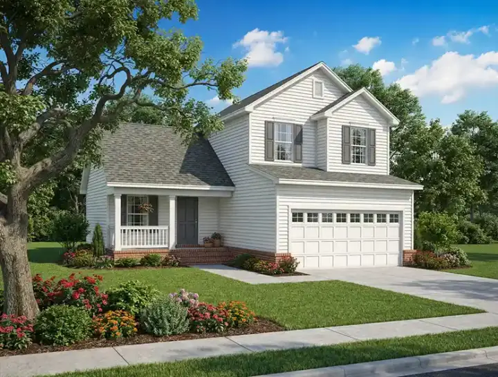 Traditional house plans 12-659 - front exterior, 1,287 sq ft, 3 bed, 2 bath house plans | Monster House Plans