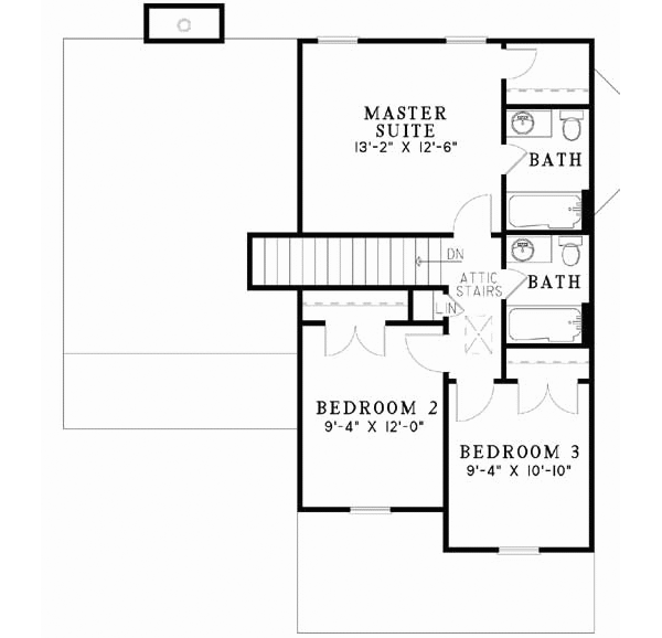 Upper/Second Floor Plan: 12-659