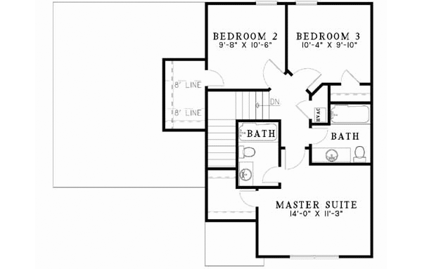 Upper/Second Floor Plan: 12-660
