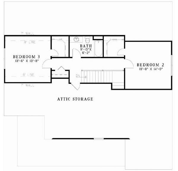 Upper/Second Floor Plan: 12-667