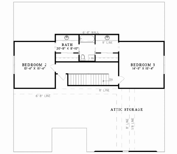 Upper/Second Floor Plan: 12-670