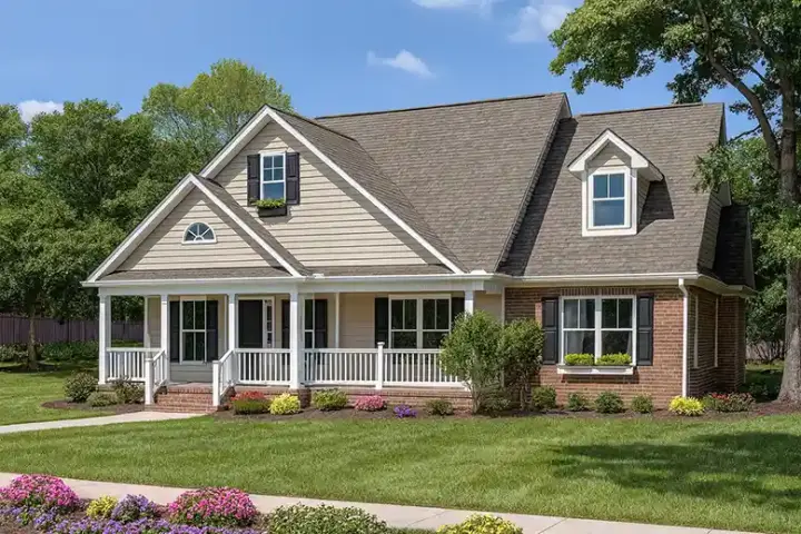 Country house plans 12-671 - front exterior, 2,296 sq ft, 3 bed, 2 bath house plans | Monster House Plans