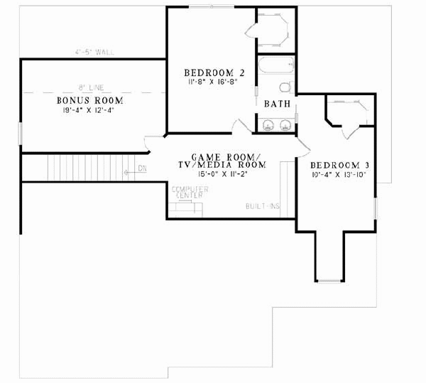 Upper/Second Floor Plan: 12-671