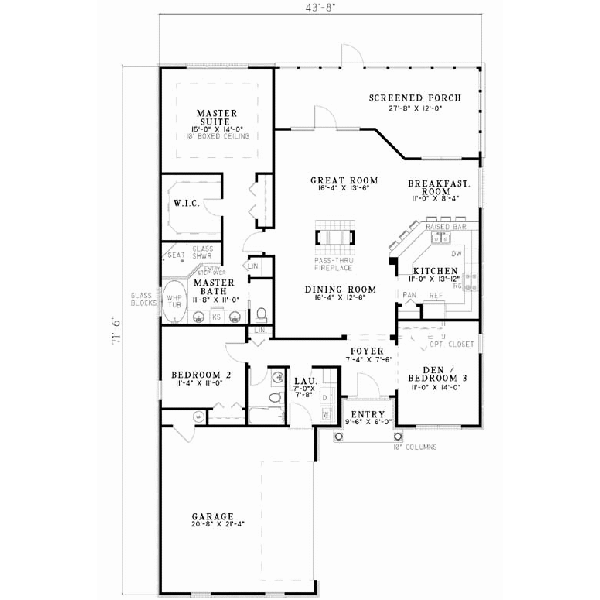 Main Floor Plan: 12-674