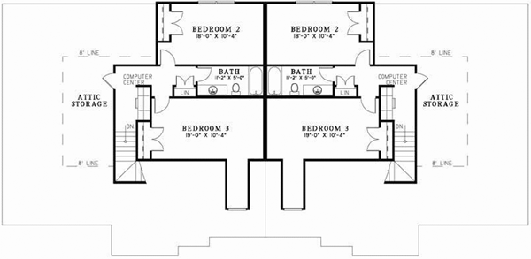 Upper/Second Floor Plan: 12-690