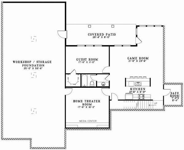 Lower Floor Plan: 12-691