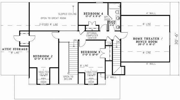 Upper/Second Floor Plan: 12-692