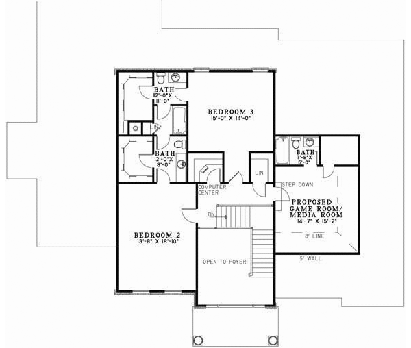 Upper/Second Floor Plan:12-697