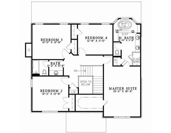 Upper/Second Floor Plan: 12-705