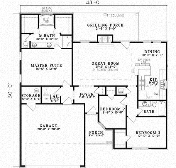 Main Floor Plan: 12-707