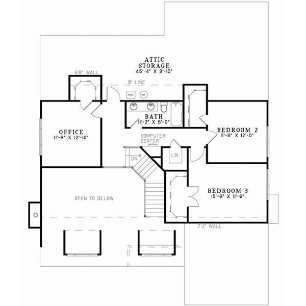 Upper/Second Floor Plan: 12-709