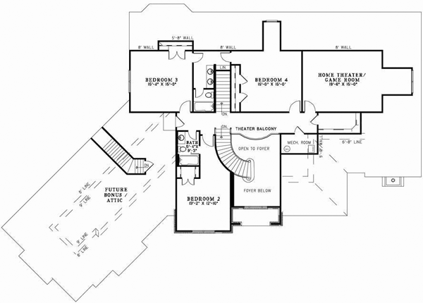 Upper/Second Floor Plan: 12-711