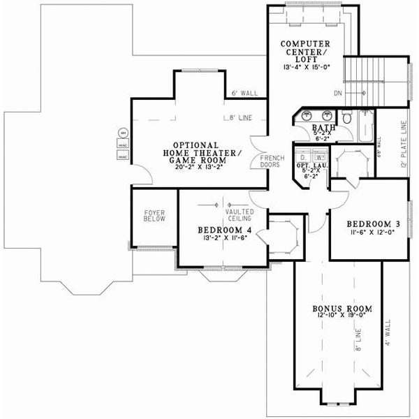 Upper/Second Floor Plan: 12-713