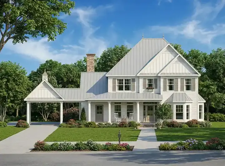 Southern house plans 12-720 - front exterior, 3,063 sq ft, 4 bed, 4 bath house plans | Monster House Plans