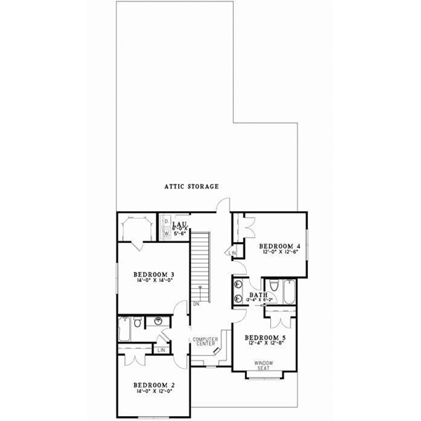 Upper/Second Floor Plan: 12-721