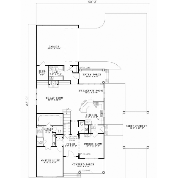 Main Floor Plan: 12-722