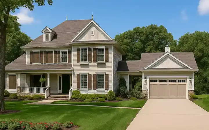 Country house plans 12-723 - front exterior, 3,970 sq ft, 4 bed, 3 bath house plans | Monster House Plans