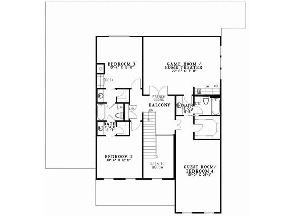 Upper/Second Floor Plan: 12-723
