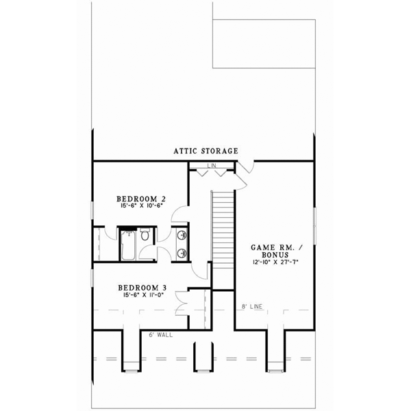 Upper/Second Floor Plan: 12-729