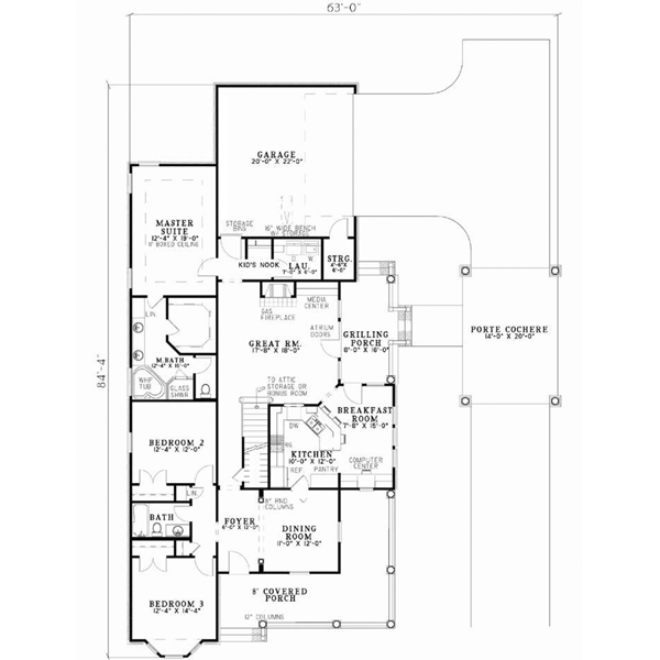 Main Floor Plan: 12-732