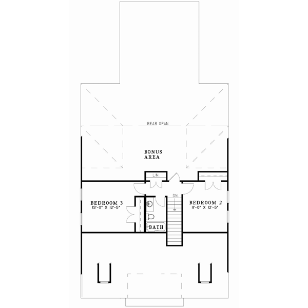 Upper/Second Floor Plan: 12-734