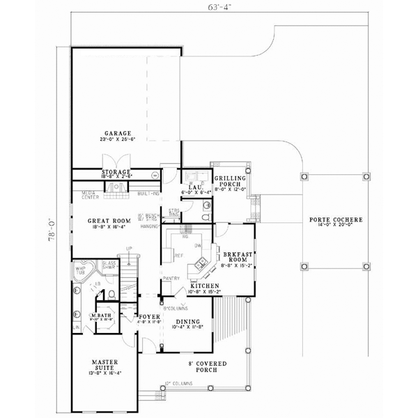 Main Floor Plan: 12-736