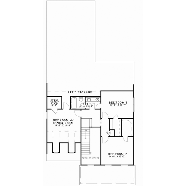 Upper/Second Floor Plan: 12-737