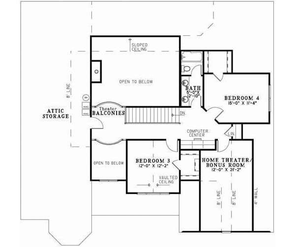 Upper/Second Floor Plan: 12-744