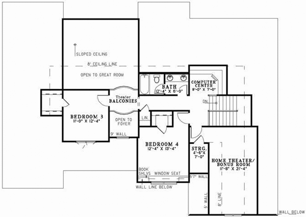 Upper/Second Floor Plan: 12-748