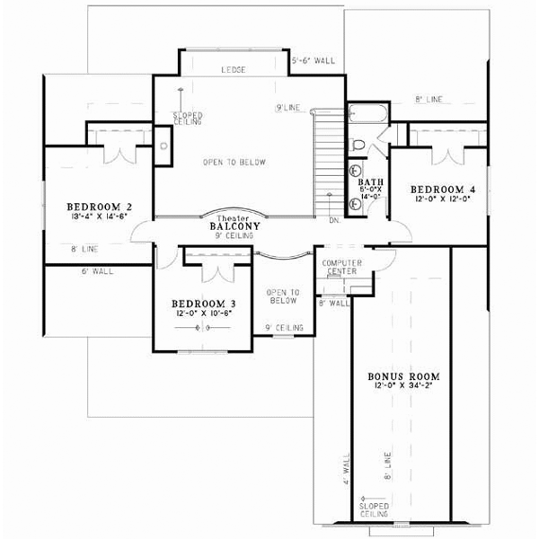Upper/Second Floor Plan: 12-749