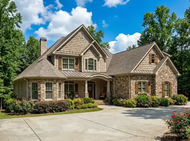 English Country house plans 12-757 - front exterior, 2,819 sq ft, 4 bed, 3 bath house plans | Monster House Plans