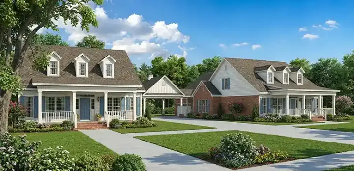 Country house plans 12-767 - front exterior, 3,674 sq ft, 6 bed, 4 bath house plans | Monster House Plans