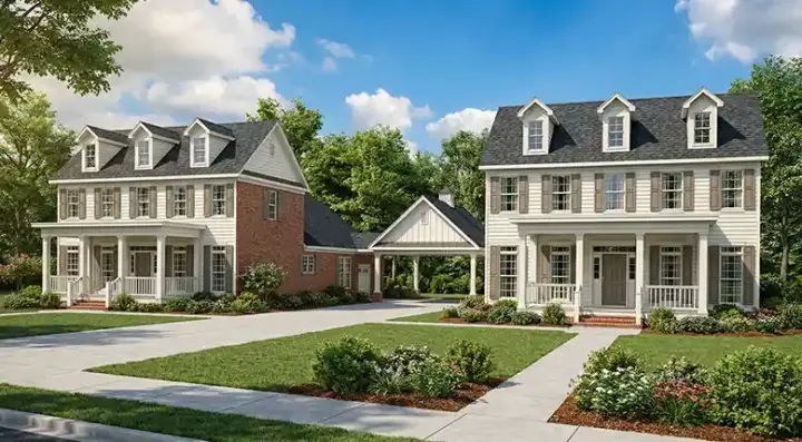 Southern house plans 12-770 - front exterior, 4,442 sq ft, 6 bed, 4 bath house plans | Monster House Plans