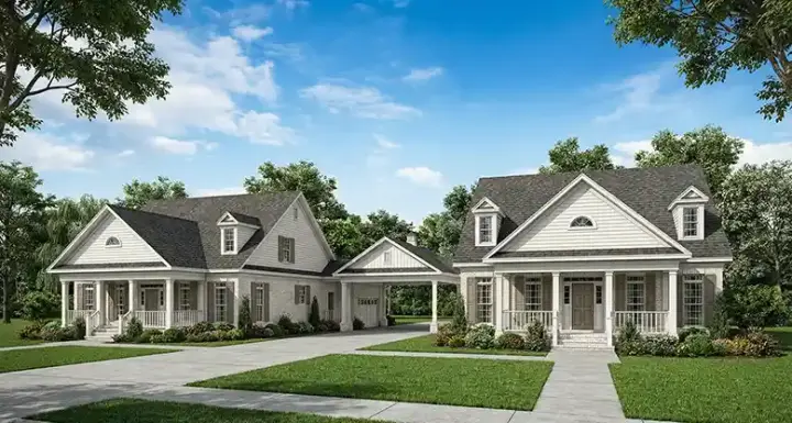 Southern house plans 12-771 - front exterior, 4,470 sq ft, 6 bed, 4 bath house plans | Monster House Plans