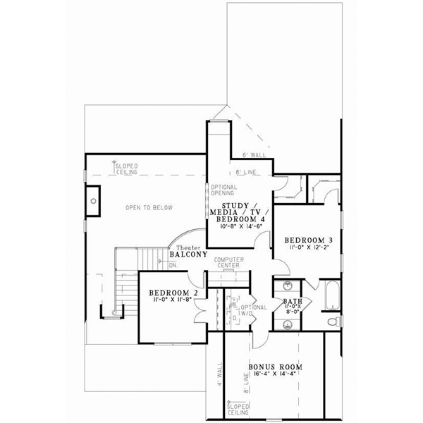 Upper/Second Floor Plan: 12-837