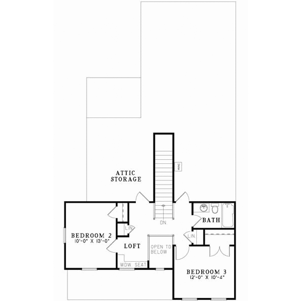 Upper/Second Floor Plan: 12-839