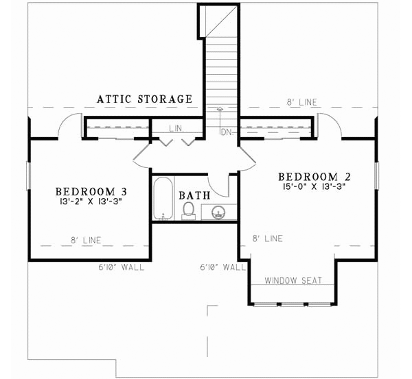 Upper/Second Floor Plan:12-844