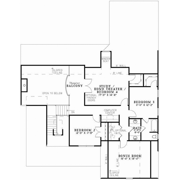 Upper/Second Floor Plan: 12-850