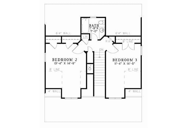 Upper/Second Floor Plan: 12-852