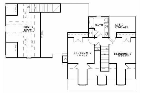 Upper/Second Floor Plan: 12-856