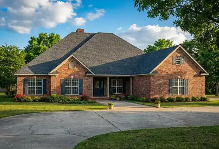 Traditional house plans 12-858 - front exterior, 2,405 sq ft, 4 bed, 3 bath house plans | Monster House Plans