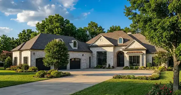 Traditional house plans 12-859 - front exterior, 4,300 sq ft, 4 bed, 4 bath house plans | Monster House Plans