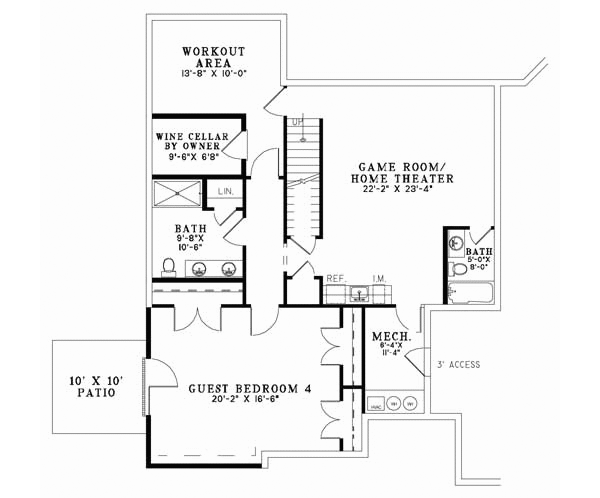 Lower Floor Plan: 12-860