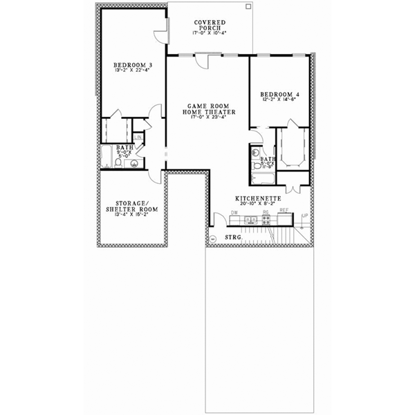 Lower Floor Plan: 12-862