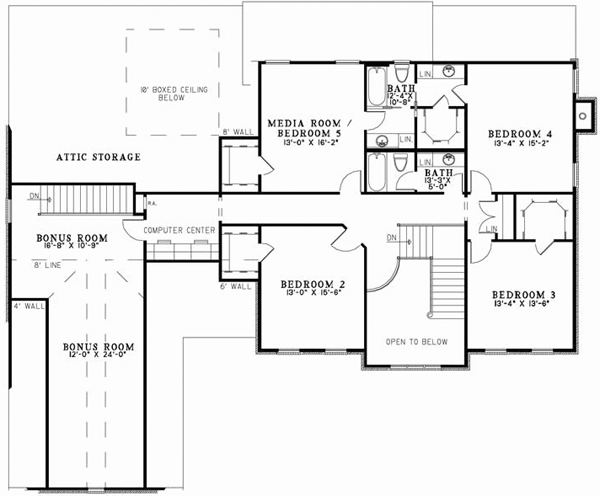 Upper/Second Floor Plan: 12-867